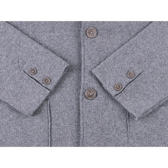 Emozioni Uomo wool blend destructed sweater jacket size M - Picture 7 of 9